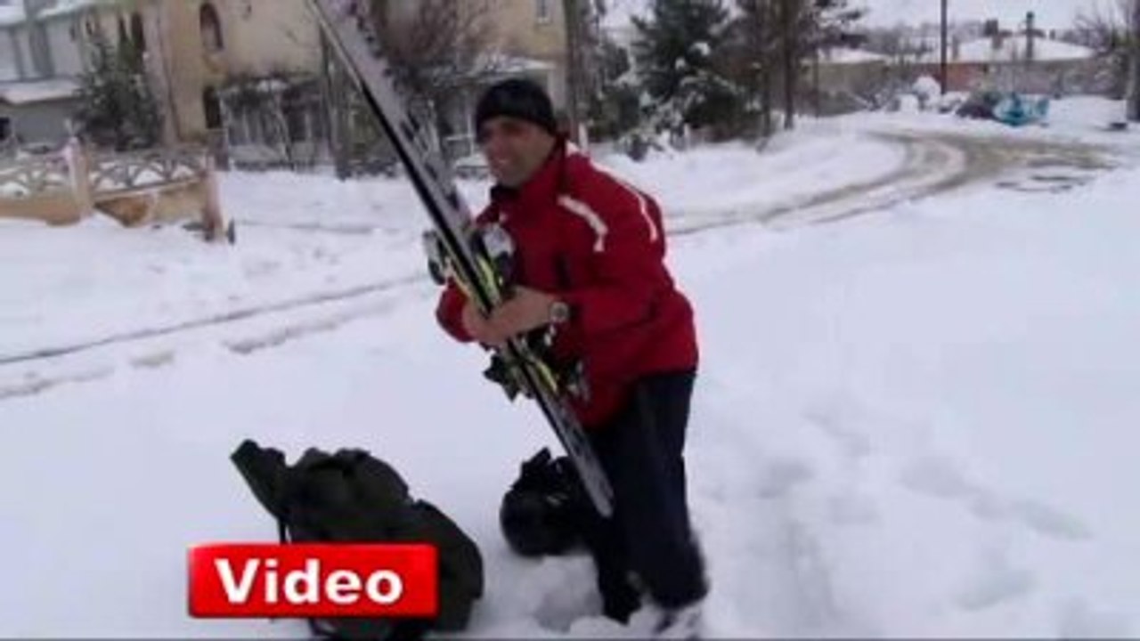 Eskişehir Sokaklarında Kayak Keyfi