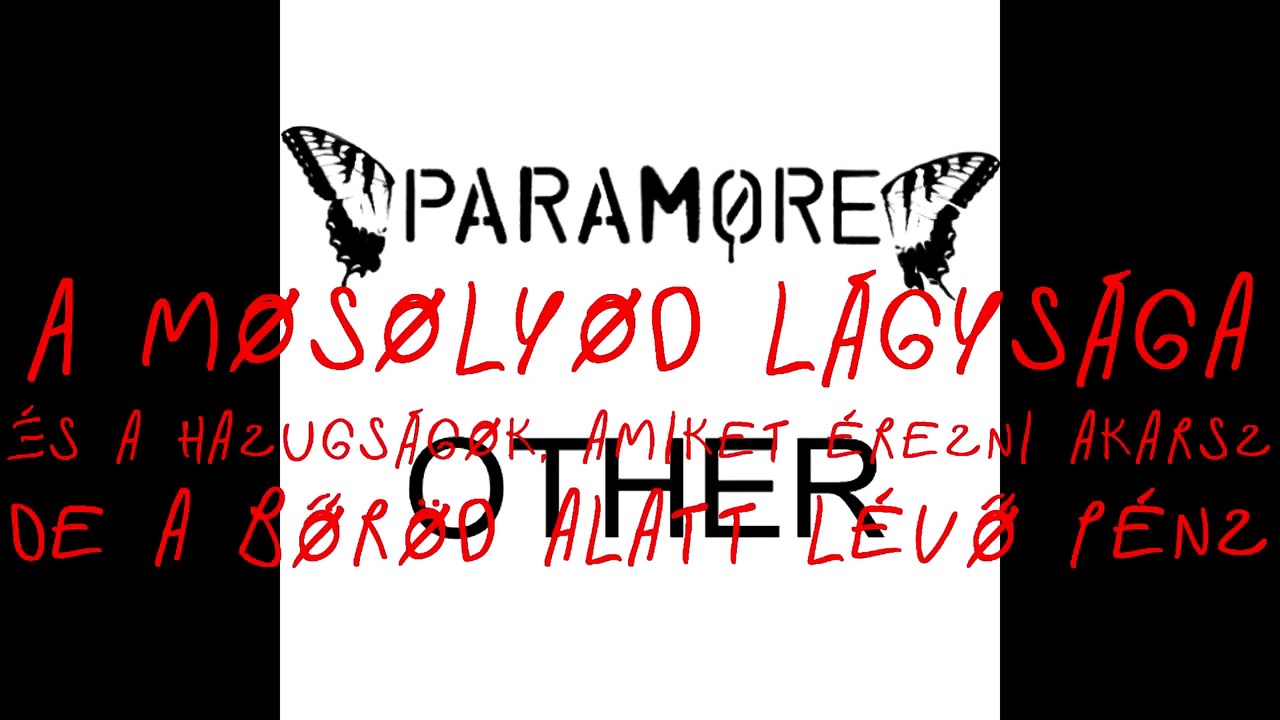 Paramore - Brand New Eyes Intro magyar felirattal