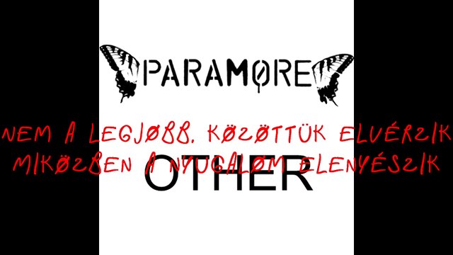 Paramore - My Hero/Az én hősöm(Foo Fighters feldolgozás) magyar felirattal