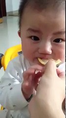 reaction on tasting lemon first time in life
