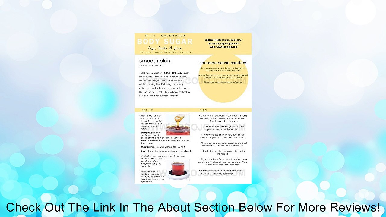 8 Oz Cocojojo Sugaring Bikini Wax Kit Sugaring Hair Removal 8 Oz