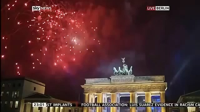 Magnifiques feux d'artifice à Berlin pour le nouvel an 2015 !