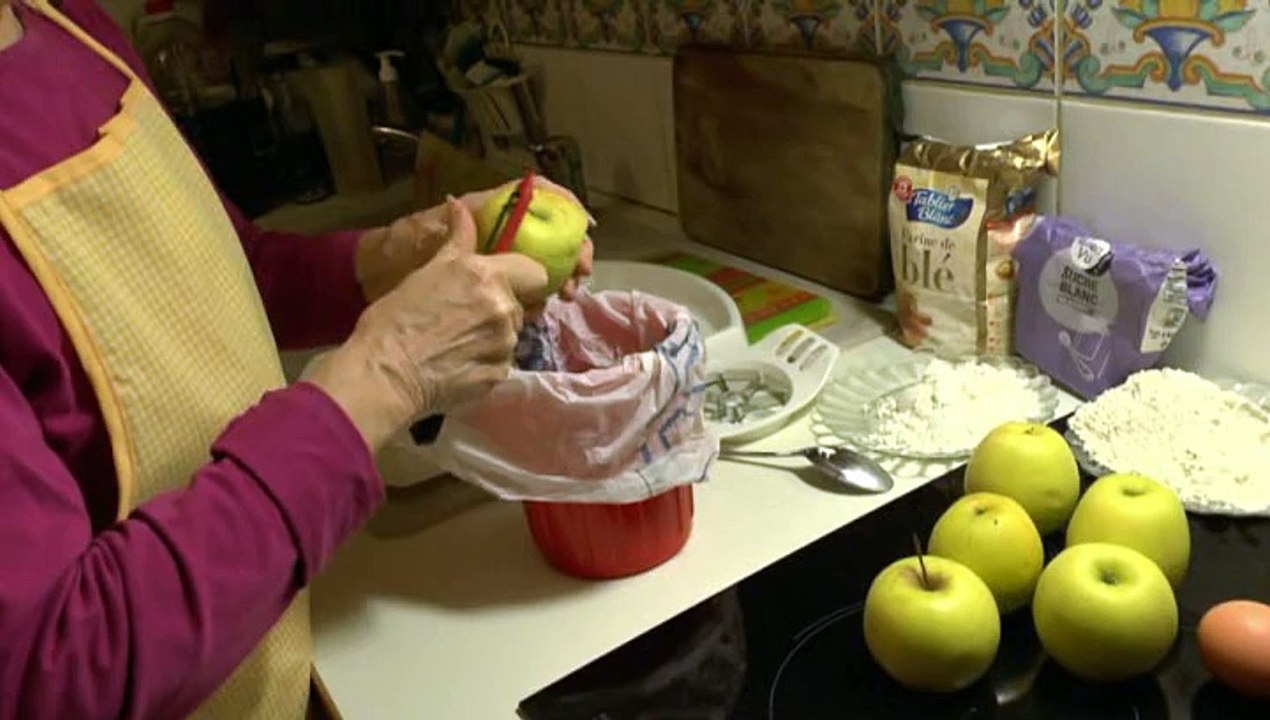 LES RECETTES DE MICHOU64 W-D.D. - 31 DÉCEMBRE 2014 - LE GATEAU AUX POMMES LEGER SANS BEURRE.