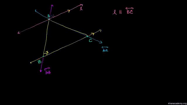 Geometry 036 Proof Sum of Measures of Angles Urdu