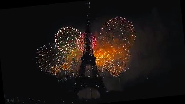 Magnifiques feux d'artifice à Paris pour le nouvel an 2015 !