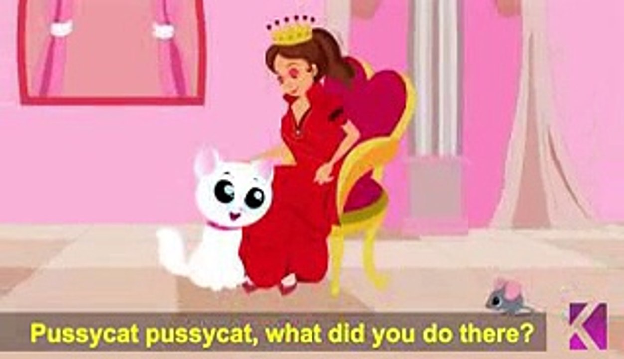 Pussycat Pussycat Where Have You Been | Nursery Rhyme With Lyrics ...