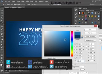 Happy New Year 2015 Speed art, Saleem ur