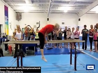Dunya News - Germany's 90-year old woman is world's oldest gymnast