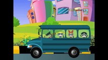 The PowerPuff Girl English Nursery Rhymes | Wheels On The Bus | Cartoon And Animated Rhymes