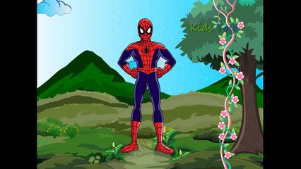 Spiderman Cartoon Twinkle Twinkle Little Star Rhymes | Spiderman Cartoon For Children
