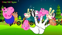 Peppa Pig Finger Family | Daddy Finger Family Nursery Rhyme Cartoon Rhymes
