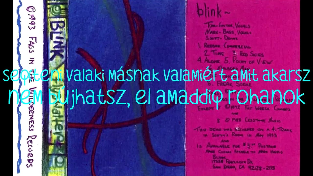 blink-182 – Red Skies/Piros Égbolt magyar felirattal