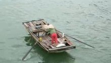 Sampan à Halong
