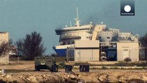 Norman Atlantic chegou ao porto de Brindisi