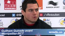 Guilhem Guirado avant Montpellier-RCT