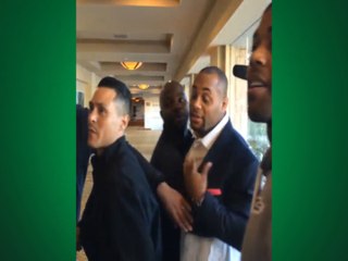 Veja o início da confusão entre equipes de Jones e Cormier