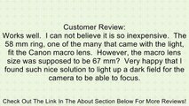 MeiKe FC100 LED Macro Ring Flash FC100 for Canon Camera DSLR Canon EOS 1D/ 1Ds Series 7D/5D MarkII Review