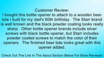 Black Bottle Cap Mount Starr X Wall Mount Bottle Opener - Powder Coated - New! Review