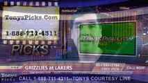 LA Lakers vs. Memphis Grizzlies Free Pick Prediction NBA Pro Basketball Odds Preview 1-2-2015