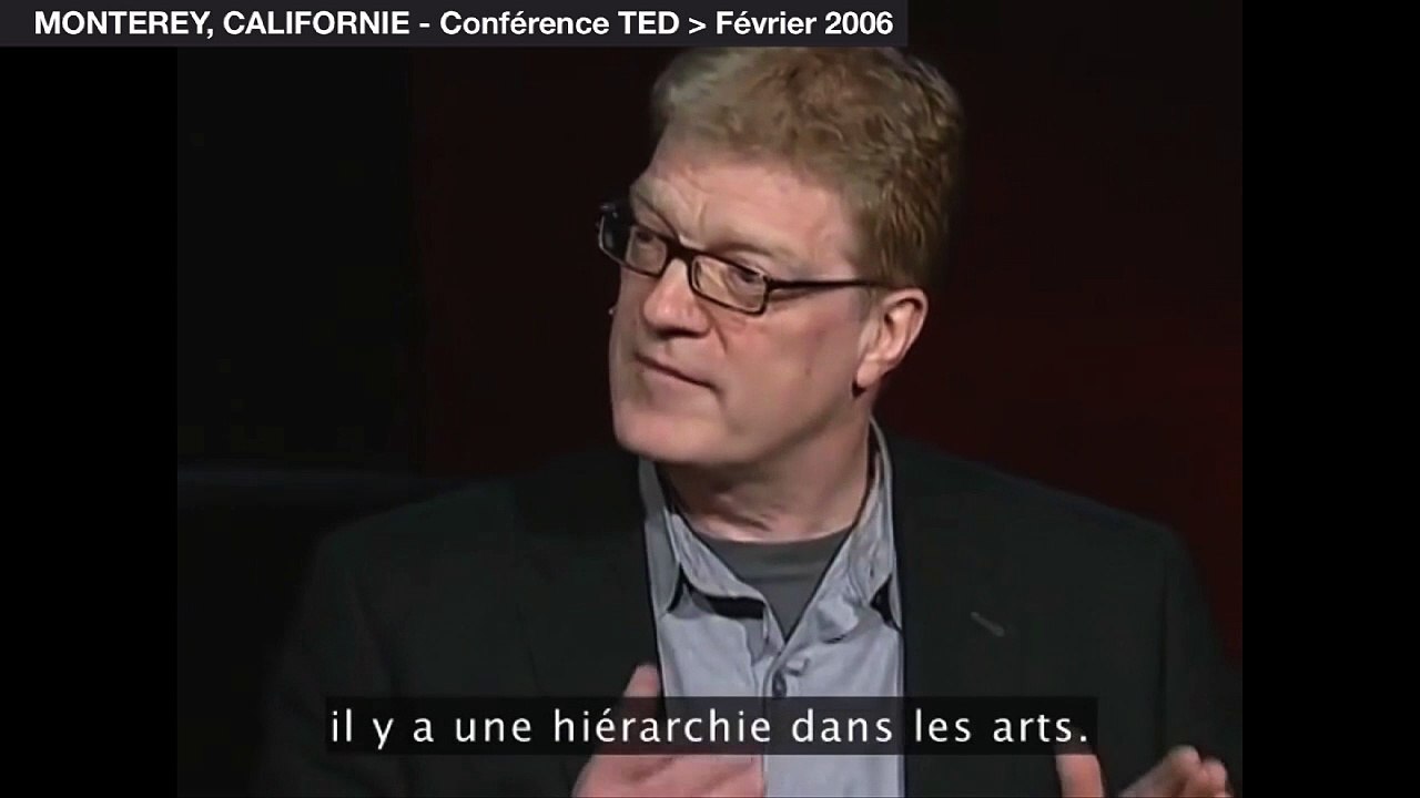 Ken Robinson : « l’école tue la créativité » (images TED)