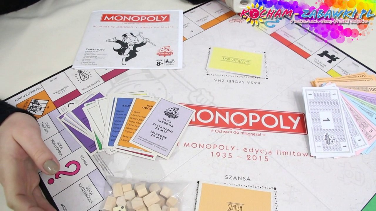 Monopoly 80th Anniversary Edition Game / Gra Monopoly Limitowana Seria - 80-Lecie - Hasbro - B0622 - Recenzja