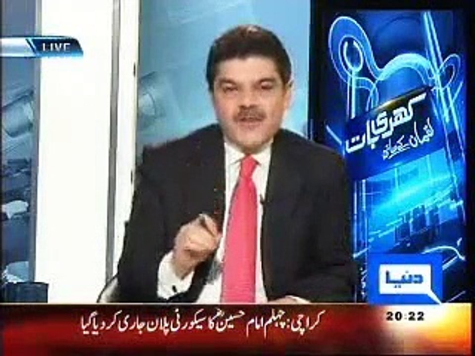 01-Mubashir Luqman: Haider Farooq Maududi is against Jamaat e Islami - 24th January 2011 -Khari Baat