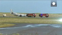 Un fuerte temporal, posible causa del accidente del avión de Loganair