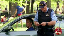 Cop Loses His Pants Climbing Over Fence!