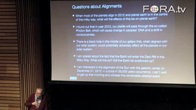 NASA's David Morrison Answers 2012 Conspiracy Theorists