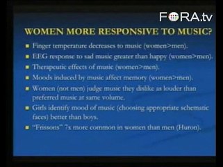 Are Women More Receptive to Music than Men?