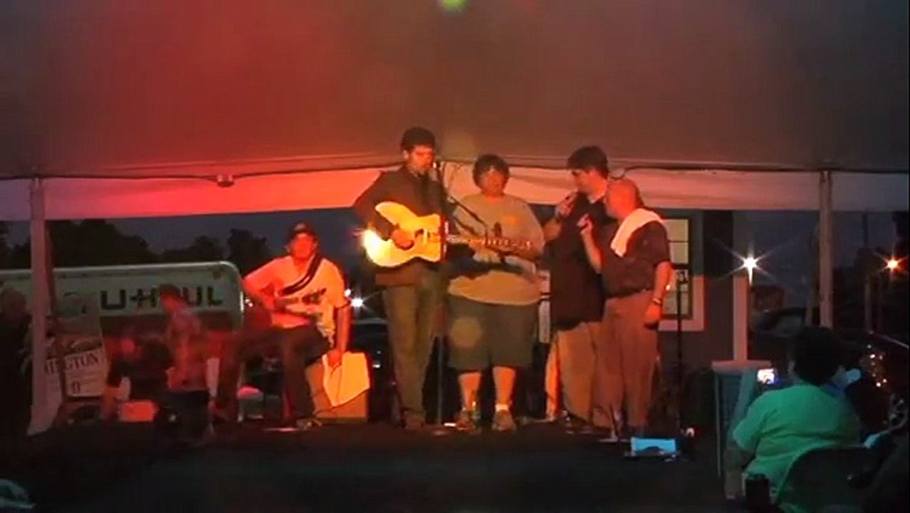 Adam Pope and Danny and Layna doing He Touched Me Elvis Week 2013 video