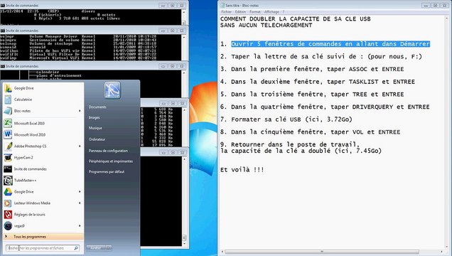 Comment augmenter la capacité d'une clé USB sans aucun téléchargement