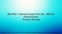 Bell RS-1 Helmet Cheek Pad Set - MD/LG (45mm)/Grey Review