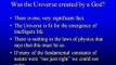 Was the Universe Created By a God?