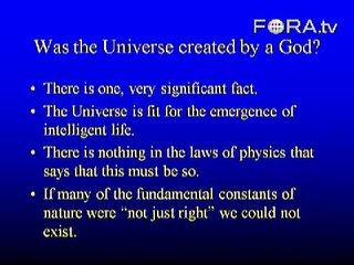 Was the Universe Created By a God?