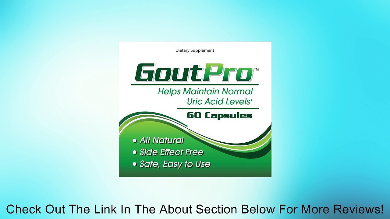 GoutPro Gout Treatment Lower Uric Acid Levels Naturally Formulated