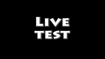 Live test