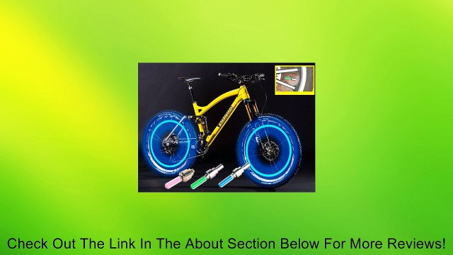 Abco Tech Led Flash Tyre Wheel Valve Cap Light For Car Bike Bicycle Motorbicycle Wheel Light Tire Light Blue-Green-Colorful 3 Pack Review