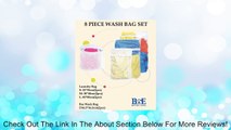 B&E Home Essential Laundry Mesh Wash Bag Set (Small * 2, Medium * 2, Large * 2, Bra Wash Bag * 2) - Set of 8 Review