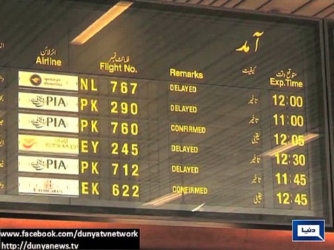 Dunya news- Dense fog again blankets plain areas of Punjab