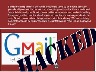 Gmail Password Reset Process