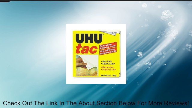 UHU Products - UHU - Tac Adhesive Putty, Removable/Reusable, Nontoxic, 3 oz/Pack - Sold As 1 Pack - Hang posters, charts, memos, decorations and more without leaving holes. - Adheres to most surfaces without tacks, tape or glue. - Wont stain or dry out. R