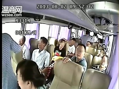 Shocking moment bus driver survives horrific crash.