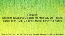 Ermenegildo Zegna Essenza Di Zegna Eau De Toilette Spray Travel Pack for Men, 0.7 Ounce Review