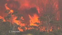 Australia fire destroys dozens of homes