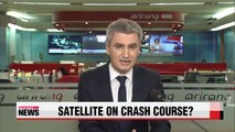 Korean satellite on possible crash course with space debris