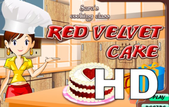 Play cooking games online - Sara's Cooking Class - Red Velvet Cake Game - gameplay walkthrough