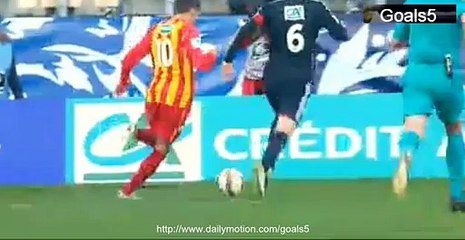 El Jadeyaoui Goal Lens vs Lyon 1 - 3 Coupe de France 4-1-2015