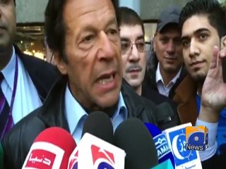 Imran Khan arrives in London-04 Jan 2015