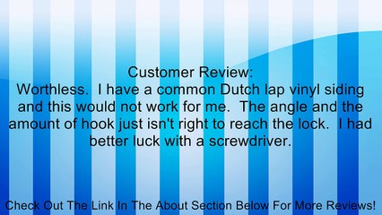 Wiss WSR1 Vinyl Siding Removal Tool Review